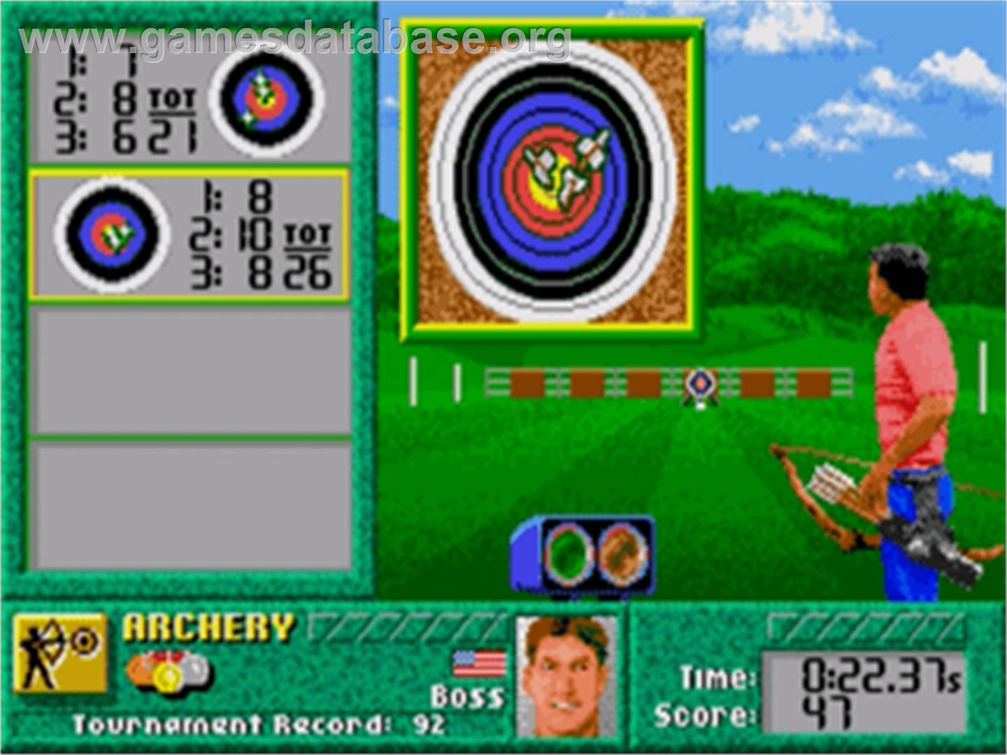 Games: Summer Challenge, The - Sega Nomad - Artwork - In Game