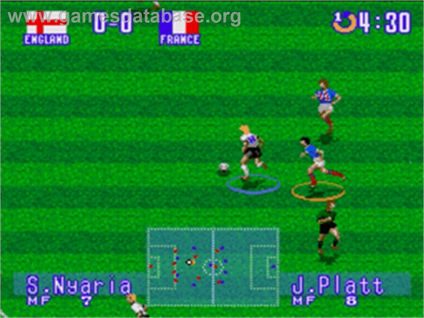 International Superstar Soccer Deluxe - Sega Nomad - Artwork - In Game