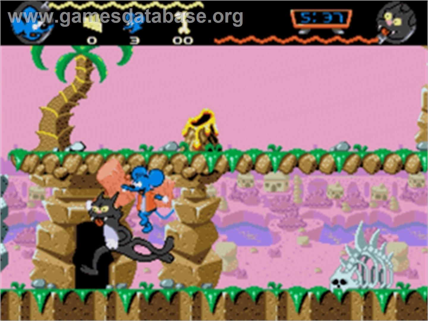 Itchy And Scratchy Game, The - Sega Nomad - Artwork - In Game