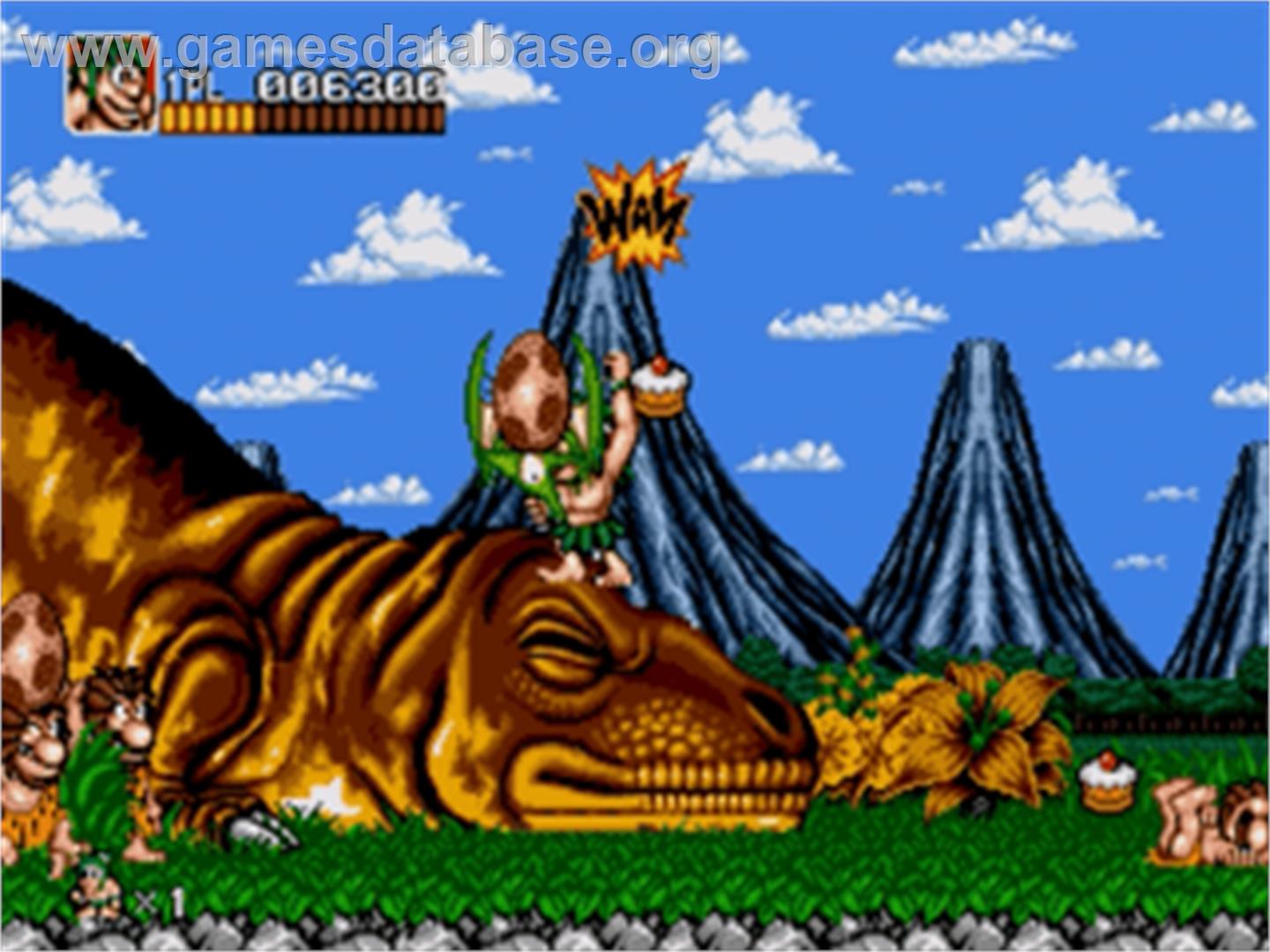 Joe And Mac - Caveman Ninja - Sega Nomad - Artwork - In Game