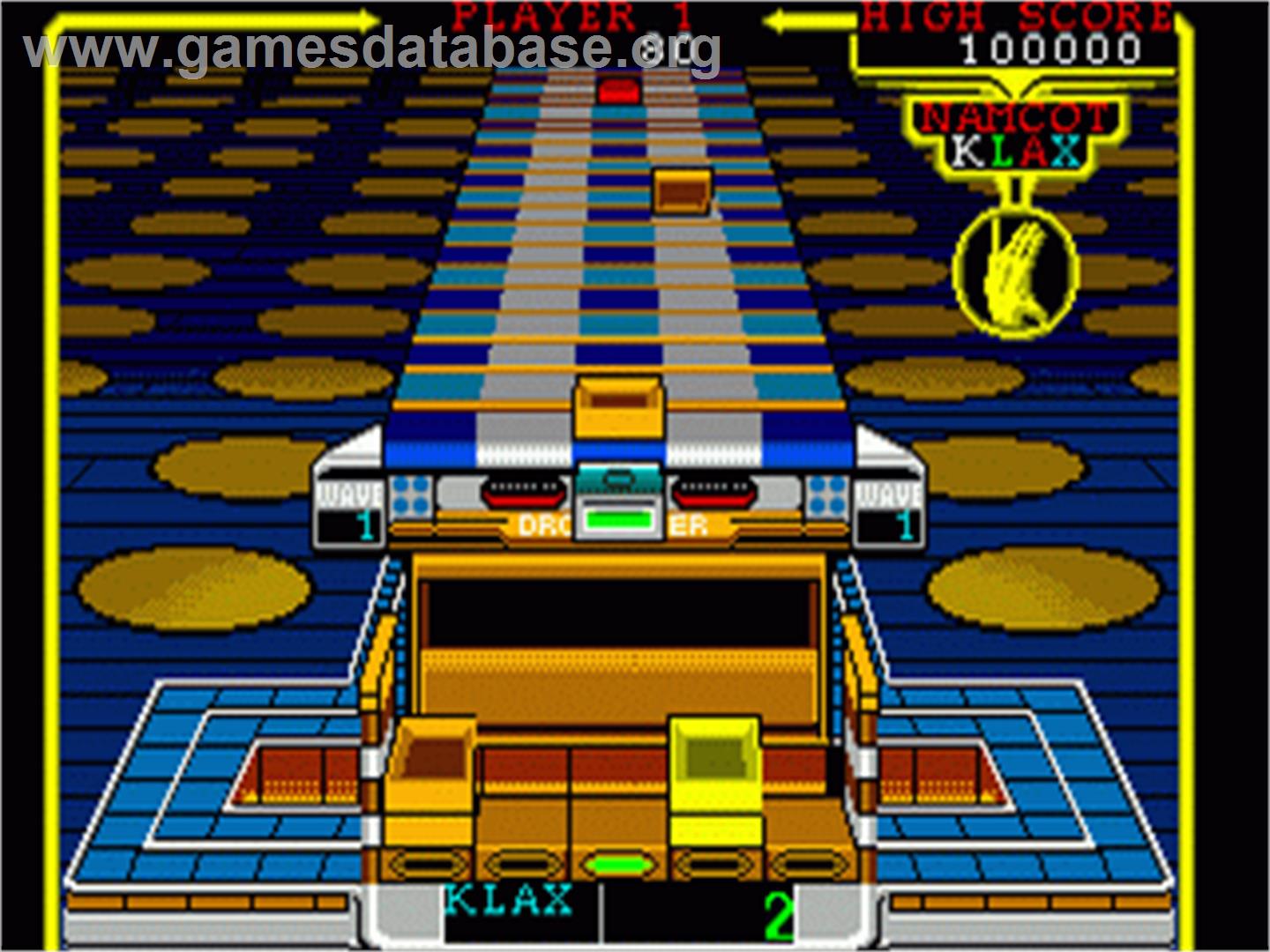 Klax - Sega Nomad - Artwork - In Game
