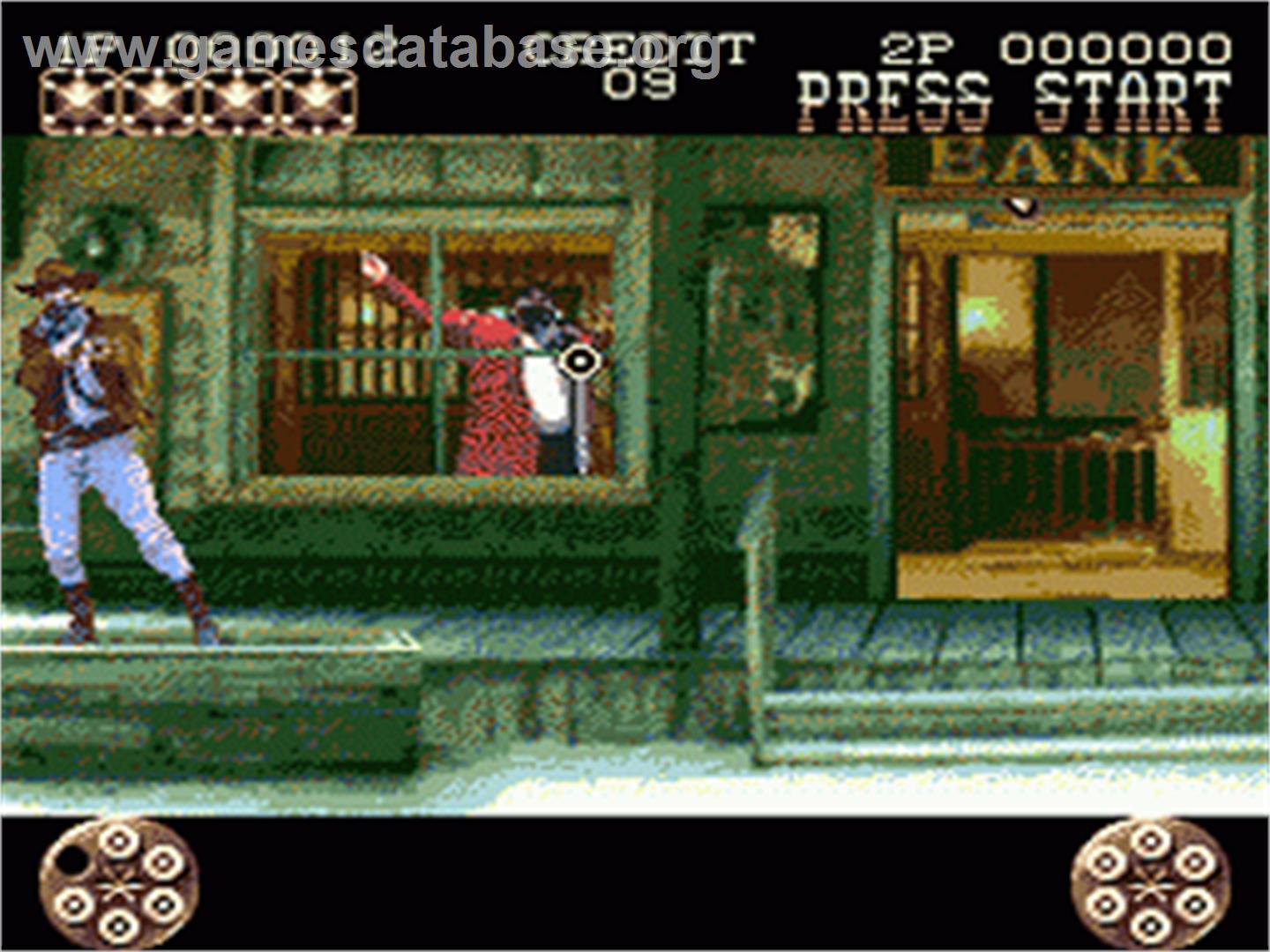 Lethal Enforcers II: Gun Fighters - Sega Nomad - Artwork - In Game
