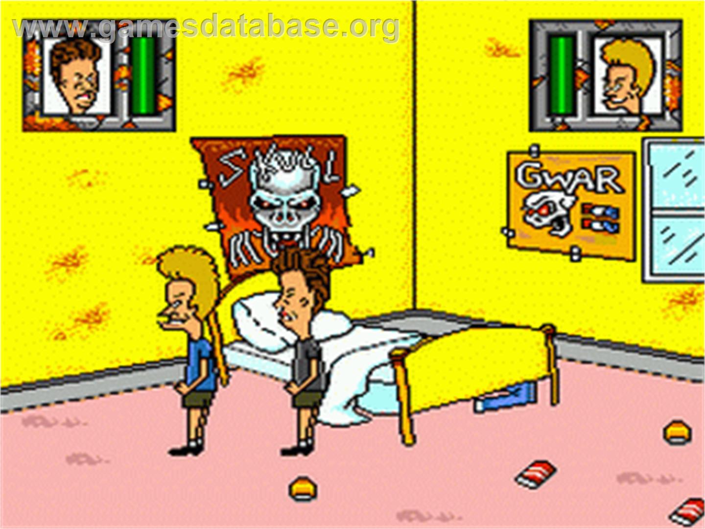 MTV's Beavis and Butthead - Sega Nomad - Artwork - In Game