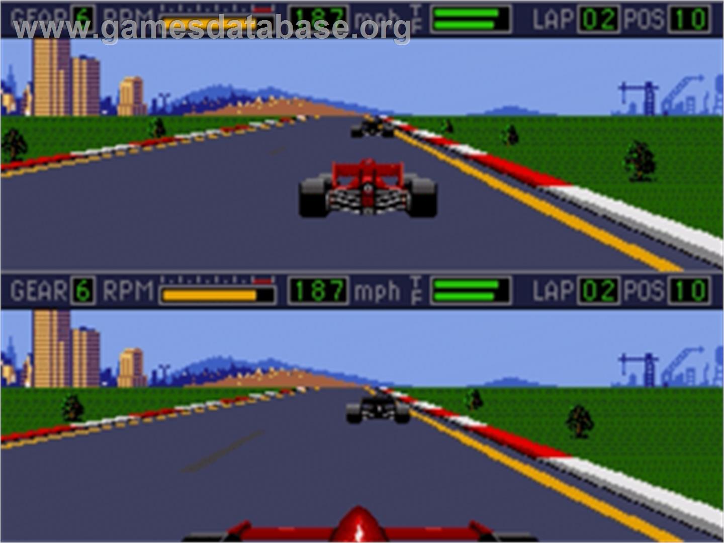 Mario Andretti Racing - Sega Nomad - Artwork - In Game