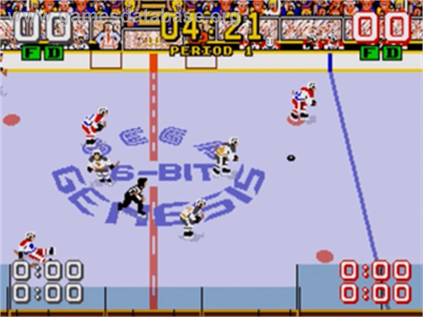 Mario Lemieux Hockey - Sega Nomad - Artwork - In Game