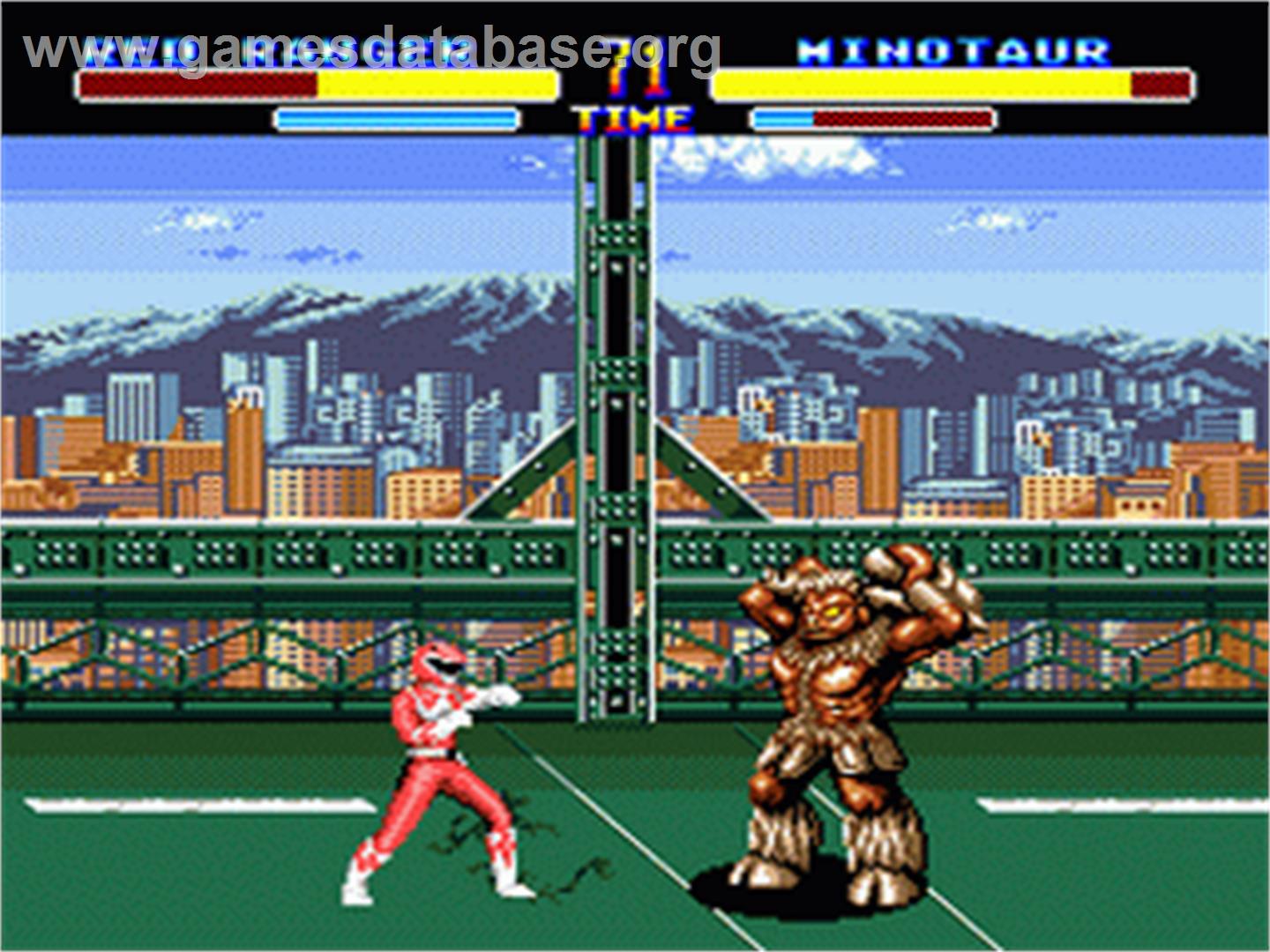 Mighty Morphin Power Rangers - The Movie - Sega Nomad - Artwork - In Game