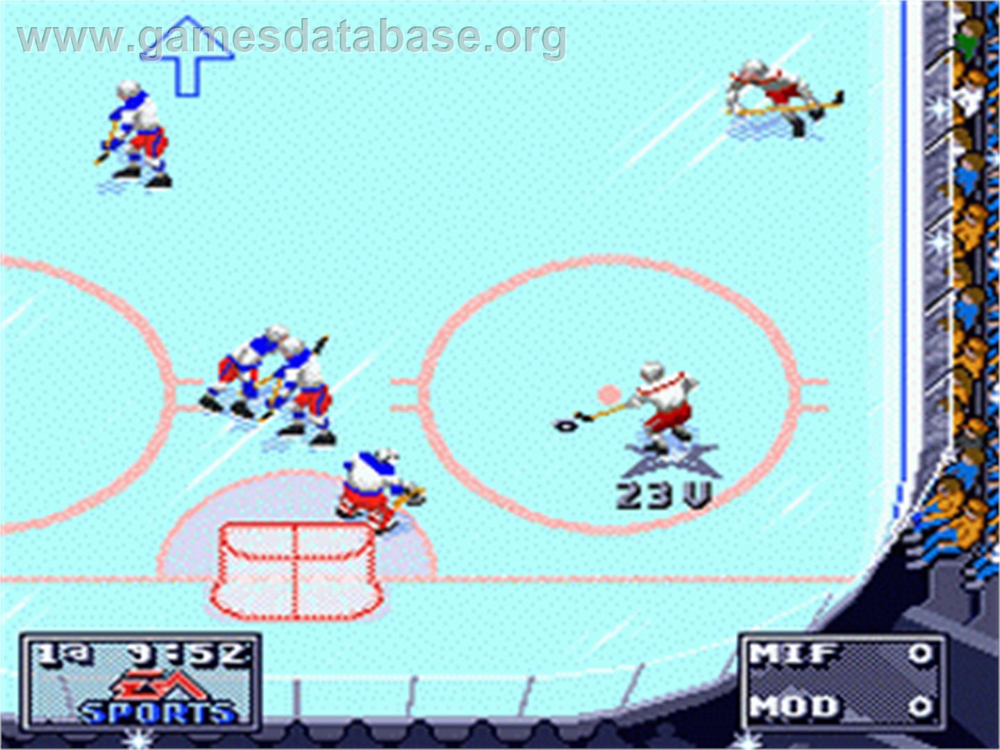Nhl 95 - Sega Nomad - Artwork - In Game