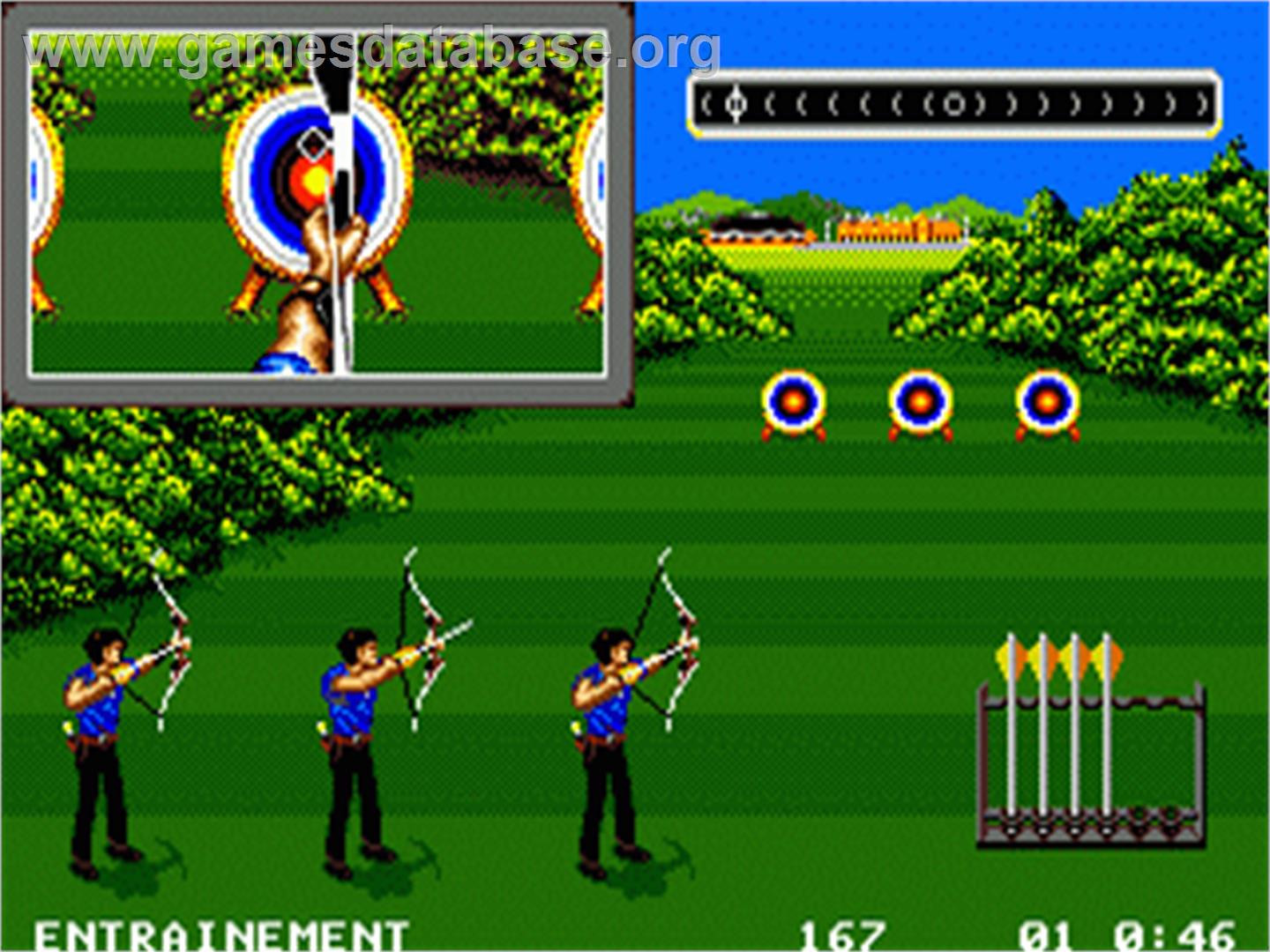 Olympic Gold: Barcelona '92 - Sega Nomad - Artwork - In Game