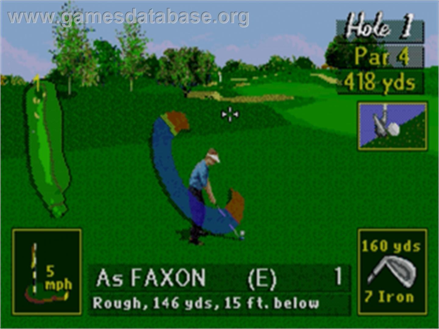 Pga Tour 96 - Sega Nomad - Artwork - In Game