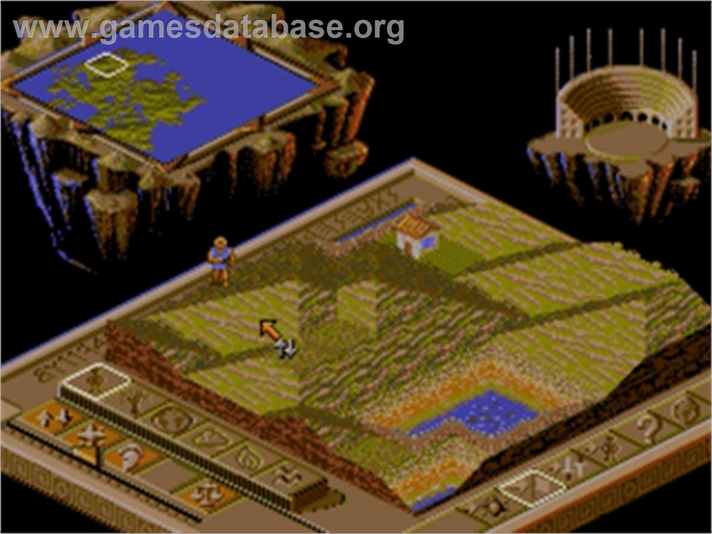 Populous 2 - Two Tribes - Sega Nomad - Artwork - In Game