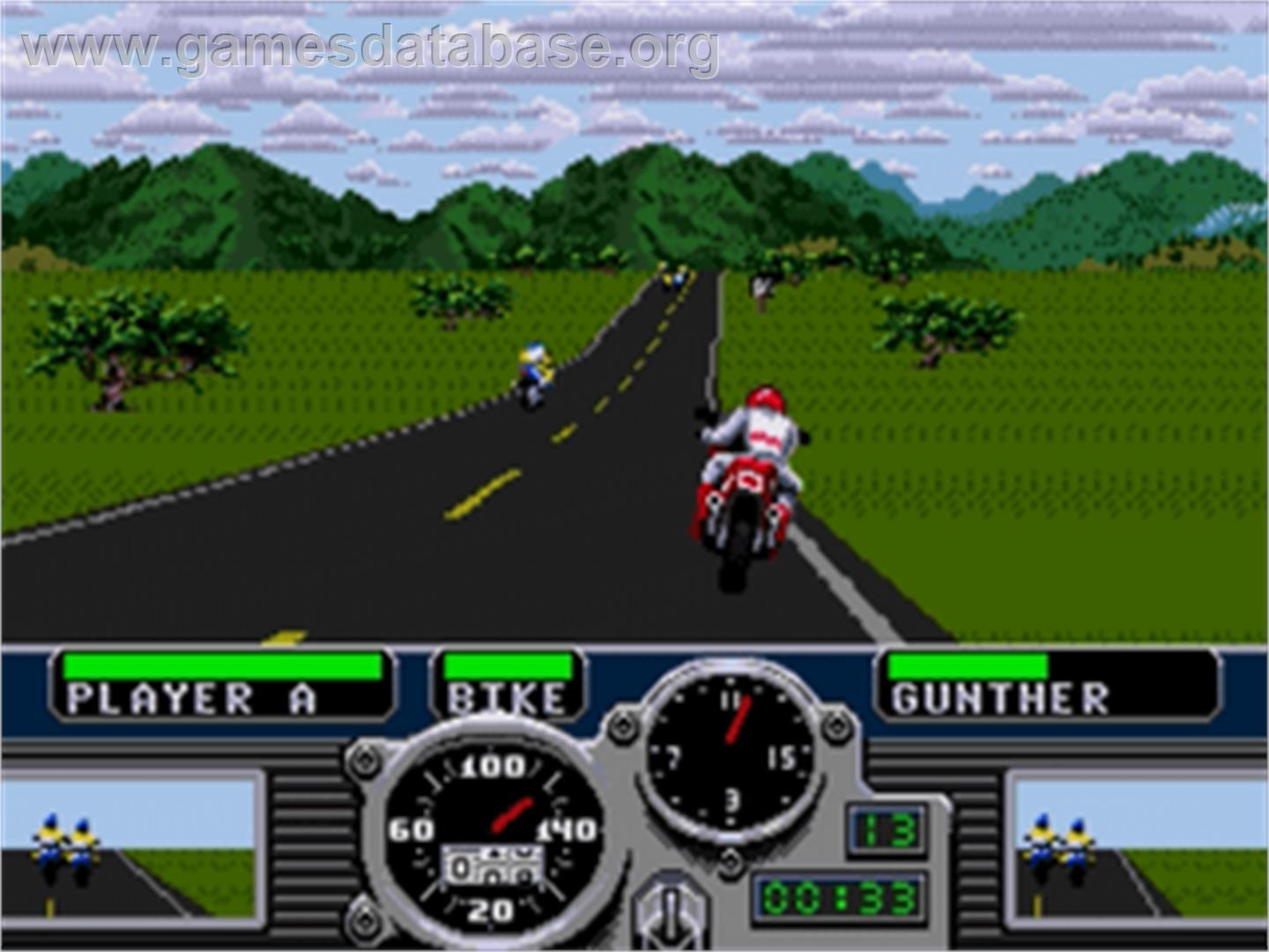Road Rash - Sega Nomad - Artwork - In Game