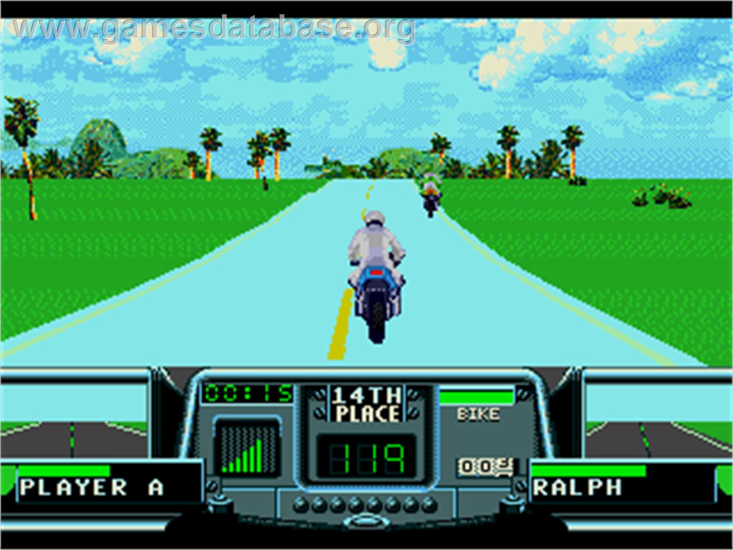 Road Rash 3: Tour De Force - Sega Nomad - Artwork - In Game
