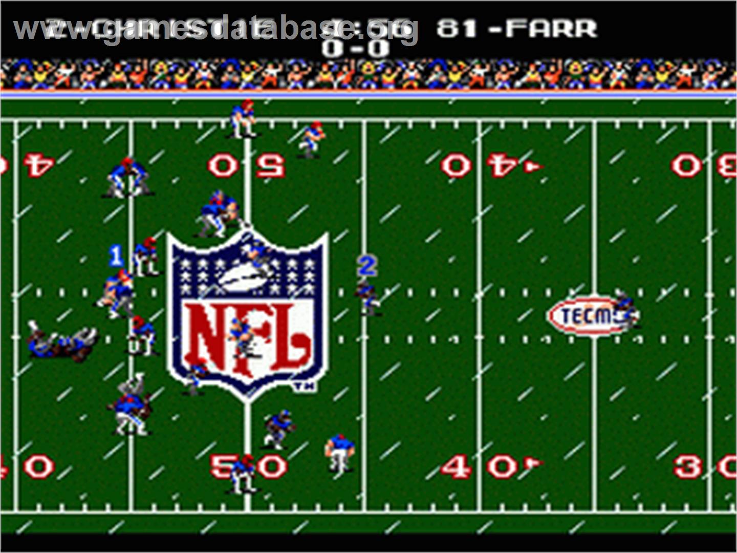 Tecmo Super Bowl - Sega Nomad - Artwork - In Game