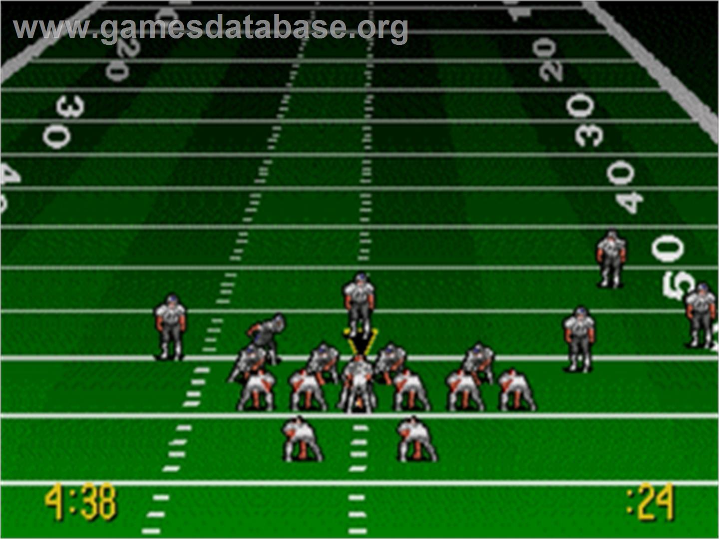 Troy Aikman Nfl Football - Sega Nomad - Artwork - In Game