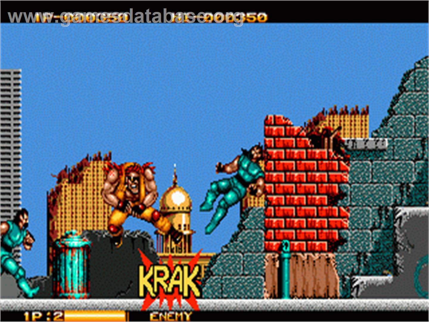 Two Crude Dudes - Sega Nomad - Artwork - In Game