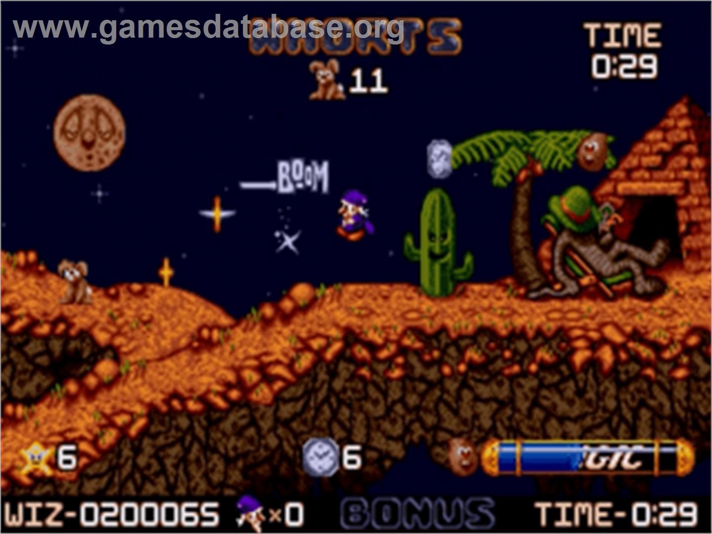 Wiz 'n' Liz: The Frantic Wabbit Wescue - Sega Nomad - Artwork - In Game