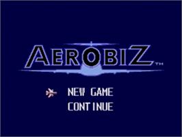 Title screen of Air Management - Oozora Ni Kakeru on the Sega Nomad.