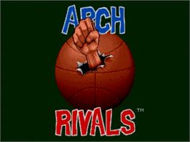 Title screen of Arch Rivals - The Arcade Game on the Sega Nomad.