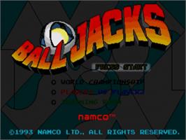 Title screen of Ball Jacks on the Sega Nomad.