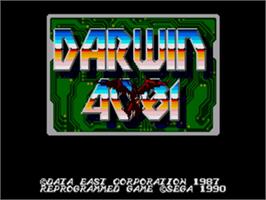 Title screen of Darwin 4081 on the Sega Nomad.