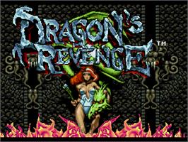 Title screen of Dragon's Revenge on the Sega Nomad.