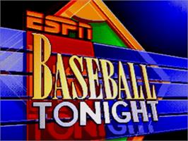 Title screen of Espn Baseball Tonight on the Sega Nomad.