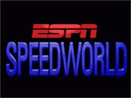 Title screen of Espn Speedworld on the Sega Nomad.