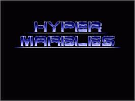 Title screen of Hyper Marbles on the Sega Nomad.