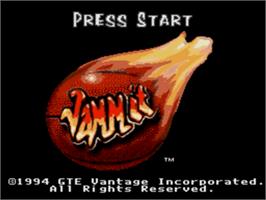 Title screen of Jammit on the Sega Nomad.