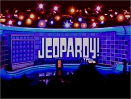 Title screen of Jeopardy! - Deluxe Edition on the Sega Nomad.