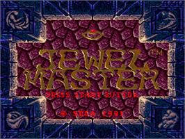 Title screen of Jewel Master on the Sega Nomad.
