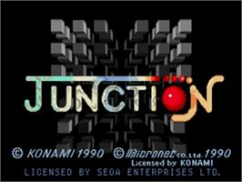 Title screen of Junction on the Sega Nomad.