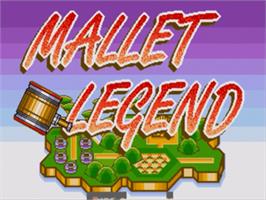 Title screen of Mallet Legend on the Sega Nomad.