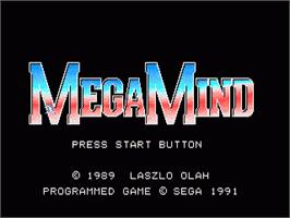 Title screen of Megamind on the Sega Nomad.