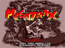 Title screen of Megatrax on the Sega Nomad.