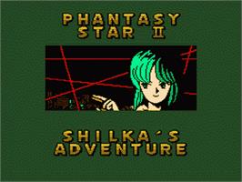 Title screen of Phantasy Star 2 - Shilka's Adventure on the Sega Nomad.