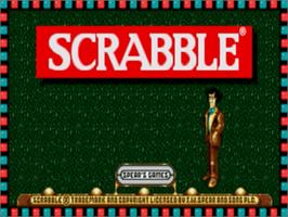 Title screen of Scrabble on the Sega Nomad.
