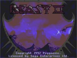 Title screen of Shadow Of The Beast 2 on the Sega Nomad.