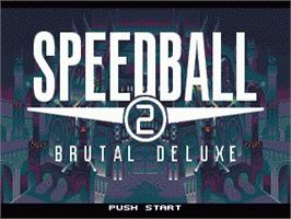 Title screen of Speedball 2 on the Sega Nomad.