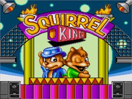 Title screen of Squirrel King on the Sega Nomad.