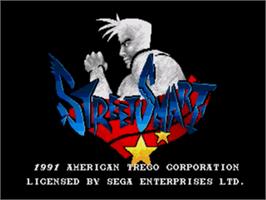 Title screen of Street Smart on the Sega Nomad.
