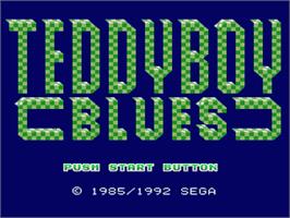 Title screen of Teddy Boy Blues on the Sega Nomad.