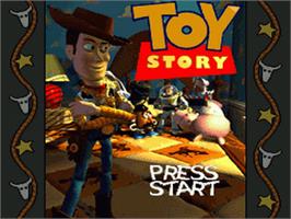 Title screen of Toy Story on the Sega Nomad.