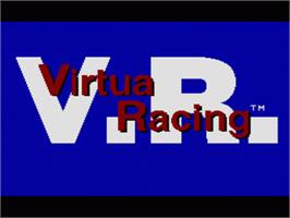 Title screen of Virtua Racing on the Sega Nomad.