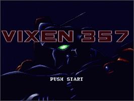 Title screen of Vixen 357 on the Sega Nomad.