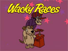 Title screen of Wacky Races on the Sega Nomad.