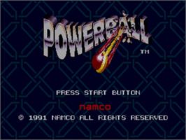 Title screen of Wrestleball on the Sega Nomad.
