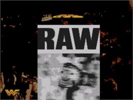 Title screen of Wwf Raw on the Sega Nomad.