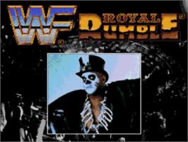 Title screen of Wwf Royal Rumble on the Sega Nomad.