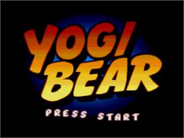Title screen of Yogi Bear - Cartoon Capers on the Sega Nomad.